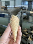 Rolled Sugar Ice Cream Cone Maker, efisiensi Waffle Cone Membuat Mesin
