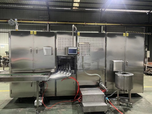 Harga yang bagus Mesin Pembuat Kerucut Wafel Udara Terkompresi 0,6MPa Konsumsi Gas 11-13kg/jam on line