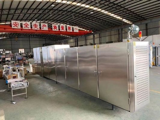 Harga yang bagus Terowongan Tenaga Gas 5kg / H Mesin Pembuat Kerucut Es Krim Gula on line