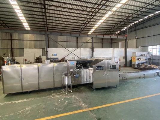Lini Produksi Kerucut Es Krim Komersial 3800pcs / H Pemrosesan Termal