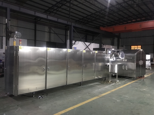 Harga yang bagus Lini Produksi Kerucut Es Krim Stainless Steel 16kg / jam Untuk Pabrik Makanan Ringan on line