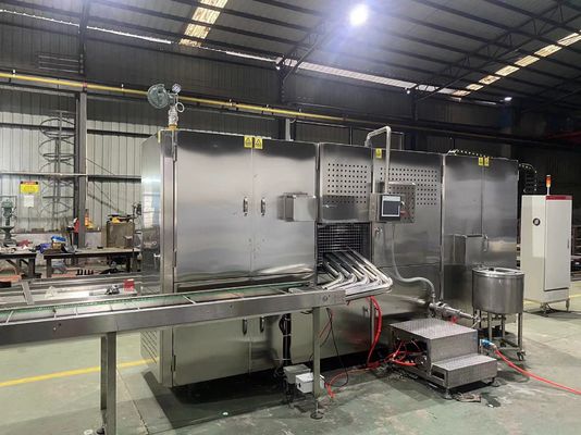 Harga yang bagus 5000pcs/Jam Mesin Pembuat Kerucut Wafer Renyah Pembuat Kerucut Jagung Menghemat Ruang on line