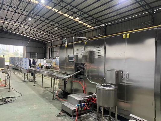 Harga yang bagus 4.5kw 3800pcs/H wafer Cone Membuat Mesin Operasi stabil on line
