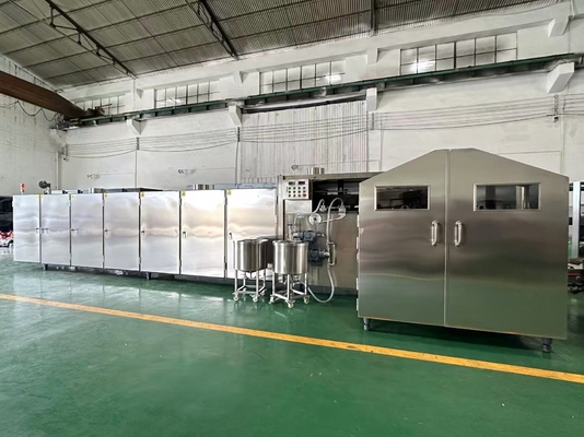 Harga yang bagus Standard 110mm-115mm Sugar Cone Making Machine Line, Two-tone Cone, Machine Output 6000pcs per hour, Full Automatic Control by SIEMENS/DELTA PLC System on line