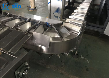 Stainless Steel Conveyor Turn 90 Derajat ISO Disetujui Untuk Industri