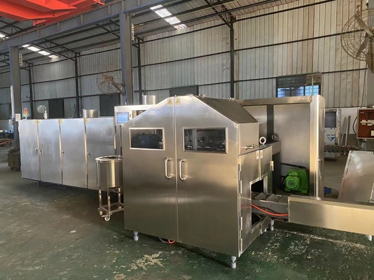 Mesin Pembuat Biskuit Kerucut Es Krim L6.6xW2.1xH2m Dengan Sistem PLC