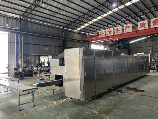 Lini Produksi Kerucut Wafer Multifungsi 3800pcs / jam Mesin Pembuat Kerucut Es Krim